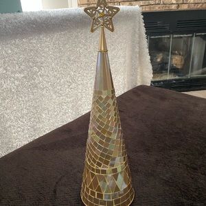 Princess House Rare Gold Mosaic Tree with Star